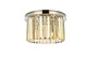 Elegant Lighting - 1238F16PN-GT/RC - Three Light Flush Mount - Sydney - Polished nickel