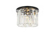 Elegant Lighting - 1238F20MB/RC - Six Light Flush Mount - Sydney - Matte Black