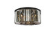Elegant Lighting - 1238F31MB-SS/RC - Eight Light Flush Mount - Sydney - Matte Black