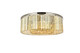 Elegant Lighting - 1238F43PN-GT/RC - Ten Light Flush Mount - Sydney - Polished nickel
