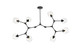 Elegant Lighting - 1712G61BK - Eight Light Chandelier - Cavoli - Black