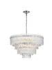Elegant Lighting - 1780D25C - Eight Light Chandelier - Emilia - Chrome and Clear