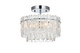 Elegant Lighting - 1780F12C - Three Light Flush Mount - Emilia - Chrome and Clear