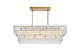 Elegant Lighting - 1780G37SG - Six Light Chandelier - Emilia - Satin Gold and Clear