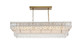 Elegant Lighting - 1780G50SG - Eight Light Chandelier - Emilia - Satin Gold and Clear