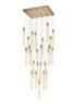 Elegant Lighting - 2066G36SG - 25 Light Pendant - Weston - satin gold