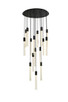 Elegant Lighting - 2067G36BK - 16 Light Pendant - Weston - Black