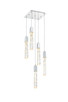 Elegant Lighting - 2088D16C - Five Light Pendant - Aurora - Chrome Elegant Lighting - 2088D16C - Five Light Pendant - Aurora - Chrome