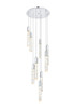 Elegant Lighting - 2089D24C - Nine Light Chandelier - Aurora - Chrome and Clear