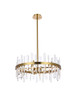 Elegant Lighting - 2200D25SG - 14 Light Pendant - Serena - satin gold