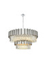 Elegant Lighting - 3400G40C - 16 Light Chandelier - Willow - Chrome and Clear