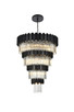Elegant Lighting - 3400GR40BK - 27 Light Chandelier - Willow - Black and Clear