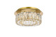 Elegant Lighting - 3503F12G - LED Flush Mount - Monroe - Gold