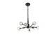 Elegant Lighting - 3509D24BK - Eight Light Pendant - Graham - Black and Clear