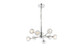 Elegant Lighting - 3509D24C - Eight Light Pendant - Graham - Chrome