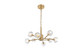 Elegant Lighting - 3509D24G - Eight Light Pendant - Graham - Gold and Clear