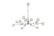 Elegant Lighting - 3509D42C - 15 Light Pendant - Graham - Chrome and Clear