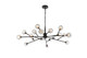 Elegant Lighting - 3509D48BK - 18 Light Pendant - Graham - Black