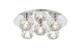 Elegant Lighting - 3509F16C - Five Light Flush Mount - Graham - Chrome and Clear