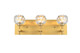 Elegant Lighting - 3509W18G - Three Light Wall Sconce - Graham - Gold and Clear