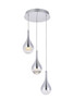 Elegant Lighting - 3803D12C - LED Chandelier - Amherst - chrome