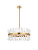 Elegant Lighting - 6200D25SG - 14 Light Pendant - Serephina - satin gold