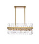Elegant Lighting - 6200G30SG - 16 Light Chandelier - Serephina - satin gold