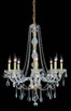 Elegant Lighting - 7958D28G/RC - Eight Light Chandelier - Verona - Gold