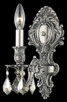 Elegant Lighting - 9601W5PW-GT/RC - One Light Wall Sconce - Monarch - Pewter