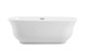 Elegant Lighting - BT10267GW-BNK - Soaking Bathtub - Coralie - Glossy White