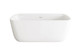Elegant Lighting - BT10559GW-MBK - Soaking Bathtub - Calum - Glossy White