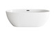 Elegant Lighting - BT10767GW-MBK - Soaking Bathtub - Allegra - Glossy White