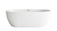 Elegant Lighting - BT10770GW-BGD - Soaking Bathtub - Allegra - Glossy White