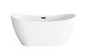 Elegant Lighting - BT30459GW-MBK - Bathtub - Bristol - Glossy White