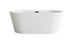 Elegant Lighting - BT30759GW-MBK - Bathtub - Bryant - Glossy White