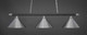 Toltec Lighting - 373-CHMB-420-CH - Three Light Bar - Oxford - Chrome & Matte Black