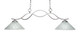 Toltec Lighting - 342-AS-441 - Two Light Island Pendant - Revo - Aged Silver
