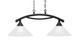 Toltec Lighting - 872-BC-441 - Two Light Island Pendant - Bow - Black Copper
