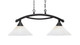 Toltec Lighting - 872-BC-702 - Two Light Island Pendant - Bow - Black Copper