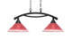 Toltec Lighting - 872-BC-706 - Two Light Island Pendant - Bow - Black Copper