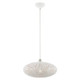 Livex Lighting - 49184-03 - One Light Pendant - Charlton - White w/ Brushed Nickels