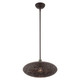 Livex Lighting - 49184-07 - One Light Pendant - Charlton - Bronze w/ Antique Brasss