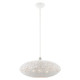 Livex Lighting - 49185-03 - Three Light Pendant - Charlton - White w/ Brushed Nickels