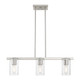 Clarion Three Light Linear Chandelier (49273-91)