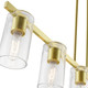 Clarion Five Light Linear Chandelier (49275-12)