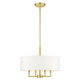 Livex Lighting - 49374-12 - Four Light Chandelier - Meridian - Satin Brass