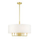 Livex Lighting - 49376-12 - Seven Light Chandelier - Meridian - Satin Brass