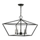 Livex Lighting - 49435-04 - Five Light Chandelier - Devone - Black w/Brushed Nickel