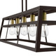 Schofield Five Light Linear Chandelier (49565-07)
