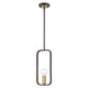 Livex Lighting - 49741-07 - One Light Pendant - Bergamo - Bronze w/ Antique Brasss